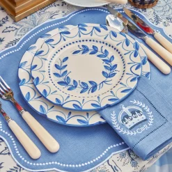 Mrs. Alice Elizabeth Blue Garland Starter Plates (Set of 4)< Starter Plates | Crockery Sets