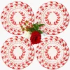 Mrs. Alice Elizabeth Red Garland Dinner & Starter Plates (Set of 8)< Crockery Sets