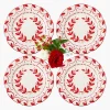 Mrs. Alice Elizabeth Red Garland Starter Plates (Set of 4)< Starter Plates | Crockery Sets