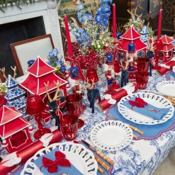 Mrs. Alice Eloise Blue & Red Placemats (Set of 4)< Placemats