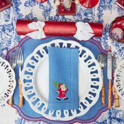 Mrs. Alice Eloise Blue & Red Placemats (Set of 4)< Placemats