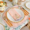 Mrs. Alice Eloise Coral & Blue Placemats & Parrot Napkins (Set of 4)< Summer Table Linen