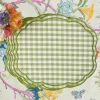 Mrs. Alice Eloise Green Gingham Placemats (Set of 4)< Summer Table Linen | Placemats
