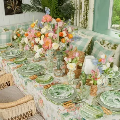 Mrs. Alice Eloise Green Gingham Placemats & Napkins (Set of 4)< Summer Table Linen | Table Linen Sets