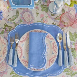 Mrs. Alice Eloise Periwinkle Napkins (Set of 4)< Summer Table Linen | Napkins
