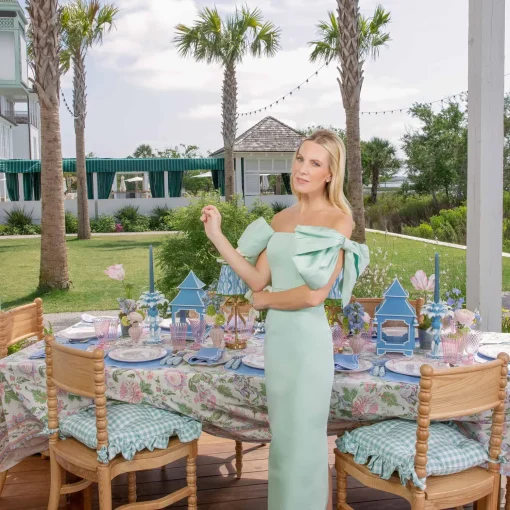 Mrs. Alice Eloise Periwinkle Placemats (Set of 4)< Summer Table Linen | Placemats