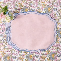 Mrs. Alice Eloise Pink & Blue Placemats (Set of 4)< Placemats