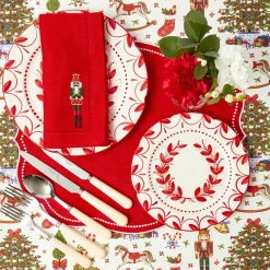 Mrs. Alice Eloise Red Placemats (Set of 4)< Placemats