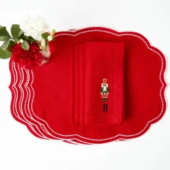 Mrs. Alice Eloise Red Placemats (Set of 4)< Placemats