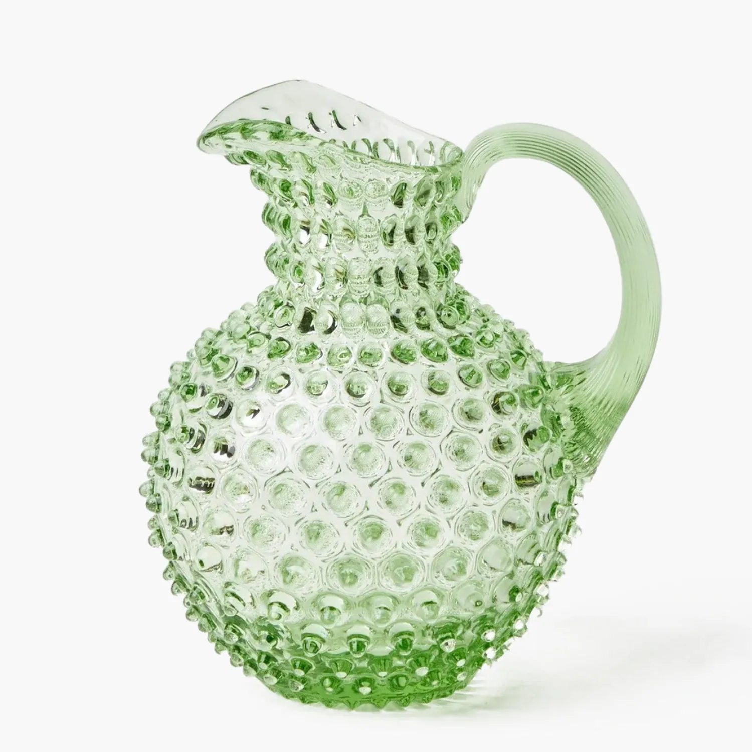 Mrs. Alice Emerald Hobnail Jug< Jugs | For The Millenial