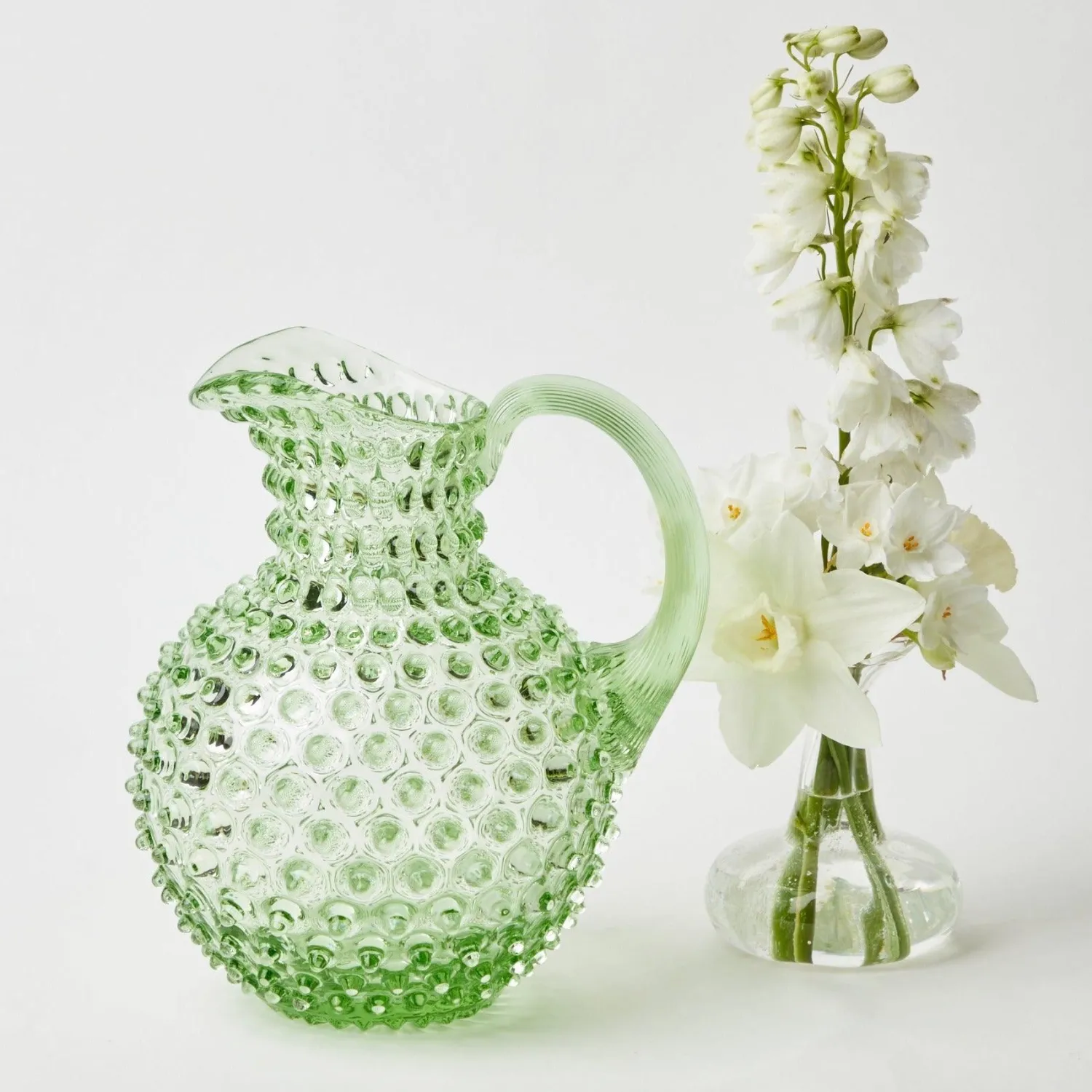 Mrs. Alice Emerald Hobnail Jug< Jugs | For The Millenial