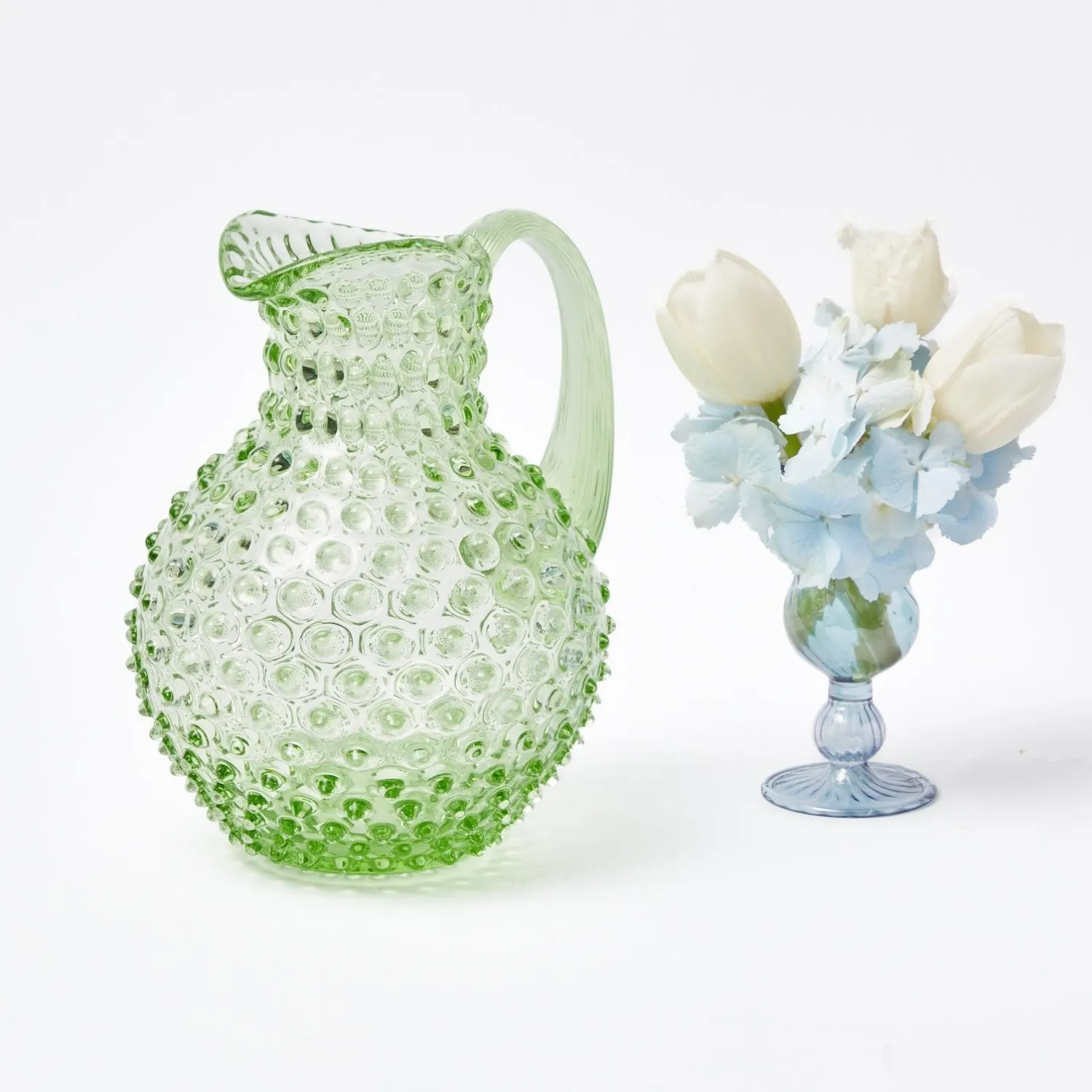 Mrs. Alice Emerald Hobnail Jug< Jugs | For The Millenial