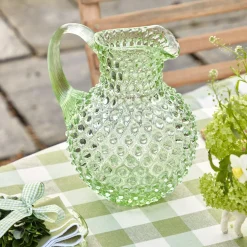 Mrs. Alice Emerald Hobnail Jug< Jugs | For The Millenial