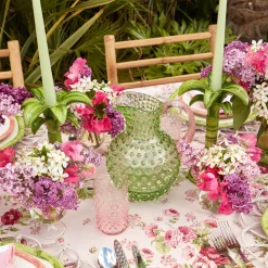 Mrs. Alice Emerald Hobnail Jug & Rose Handle< Jugs | For Her