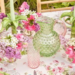 Mrs. Alice Emerald Hobnail Jug & Rose Handle< Jugs | For Her