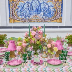 Mrs. Alice Emerald Palm Tree Glasses (Set of 4)< Summer Glassware | Glasses