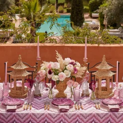 Mrs. Alice Emi Rattan Pagoda Lantern< Year-round Decorations | Pagodas & Lanterns