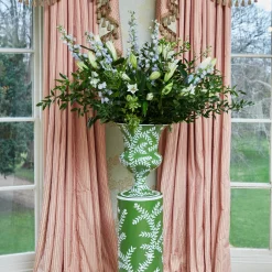 Mrs. Alice Emmeline Green Floral Urn & Pedestal< Vases | Vases & Planters