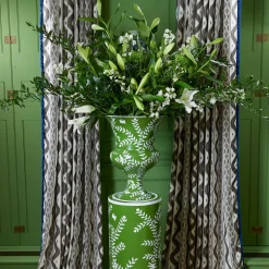 Mrs. Alice Emmeline Green Floral Urn< Vases | Vases & Planters
