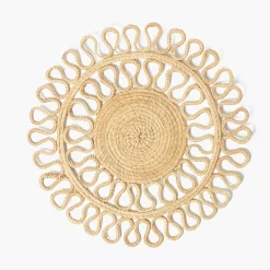 Mrs. Alice Estella Woven Round Placemats (Set of 4)< Summer Table Linen | Placemats