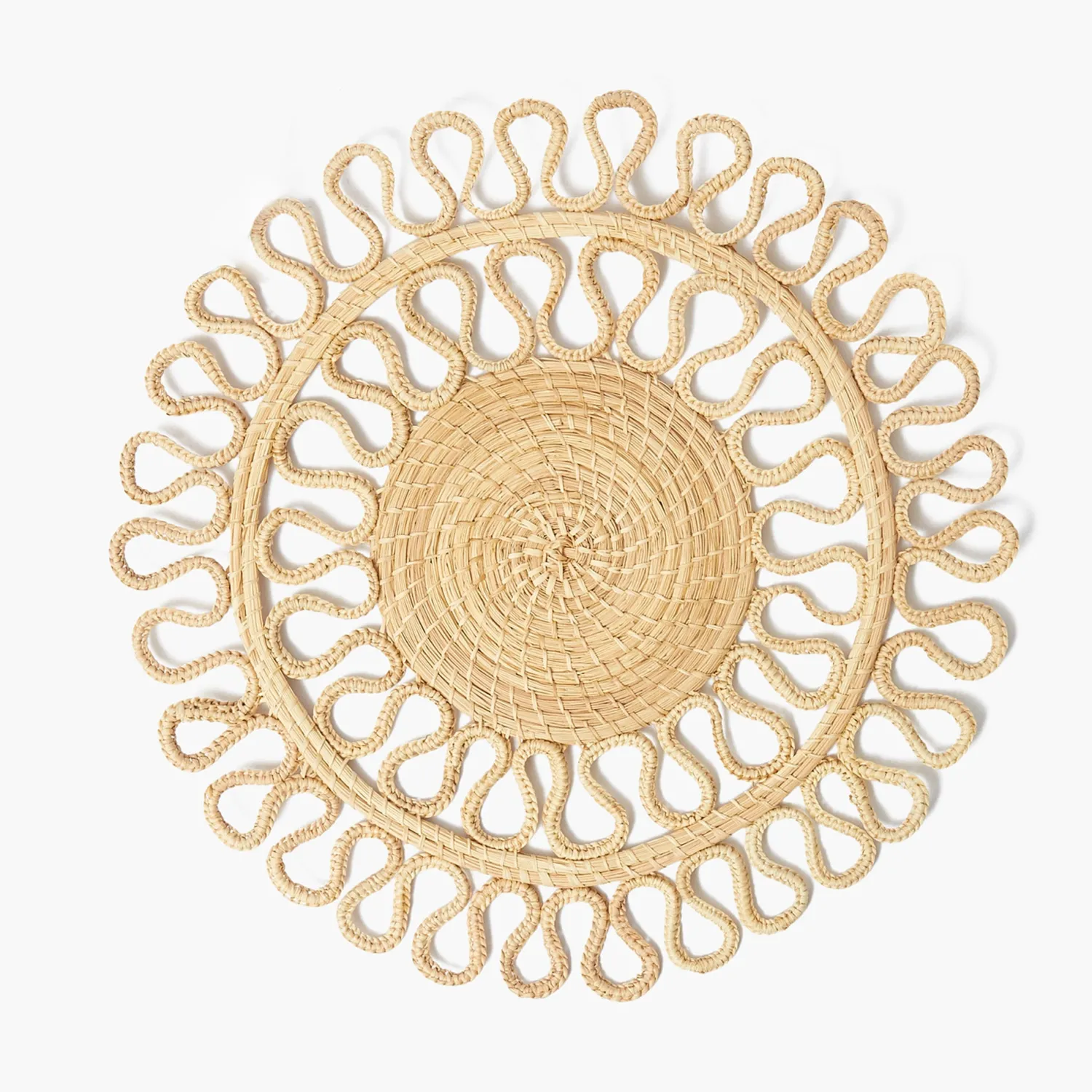 Mrs. Alice Estella Woven Round Placemats (Set of 4)< Summer Table Linen | Placemats