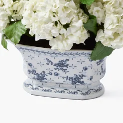 Mrs. Alice Faux White Hydrangea in Chinoiserie Planter< Year-round Decorations | Forever Blooms