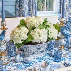 Mrs. Alice Faux White Hydrangea in Chinoiserie Planter< Year-round Decorations | Forever Blooms