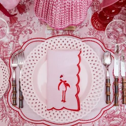 Mrs. Alice Faye Pink Flamingo Napkins (Set of 4)< Napkins