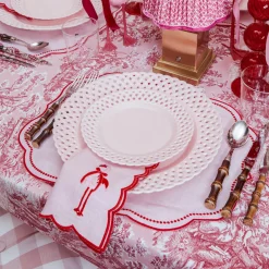 Mrs. Alice Faye Pink Flamingo Napkins (Set of 4)< Napkins