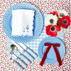 Mrs. Alice Fifi Blue Poodle Linen Napkins (Set of 4)< Napkins