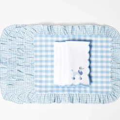 Mrs. Alice Fifi Blue Poodle Linen Napkins (Set of 4)< Napkins