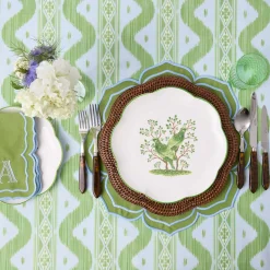 Mrs. Alice Fleur Green Placemats (Set of 4)< Summer Table Linen | Placemats