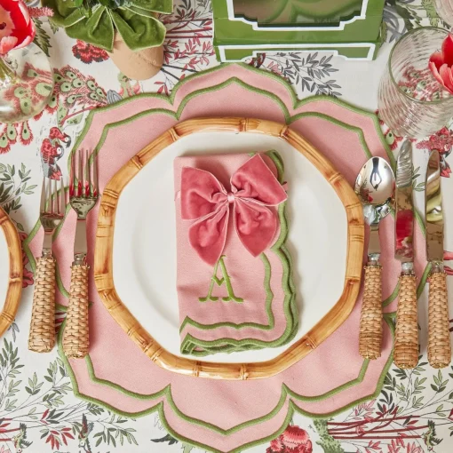 Mrs. Alice Fleur Pink Placemats (Set of 4)< Placemats | For Her