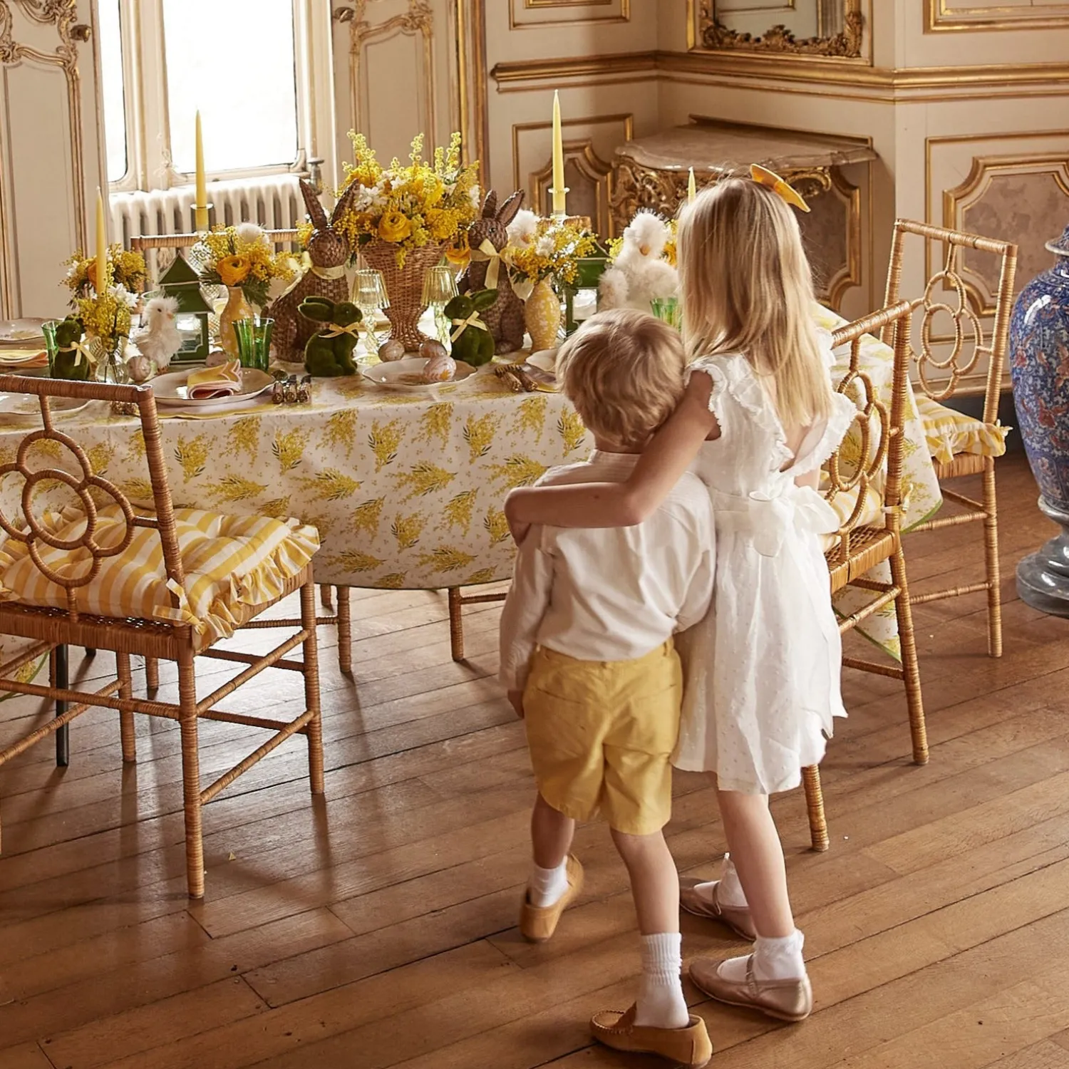 Mrs. Alice Fluffy Geese (Pair)< Spring Decorations