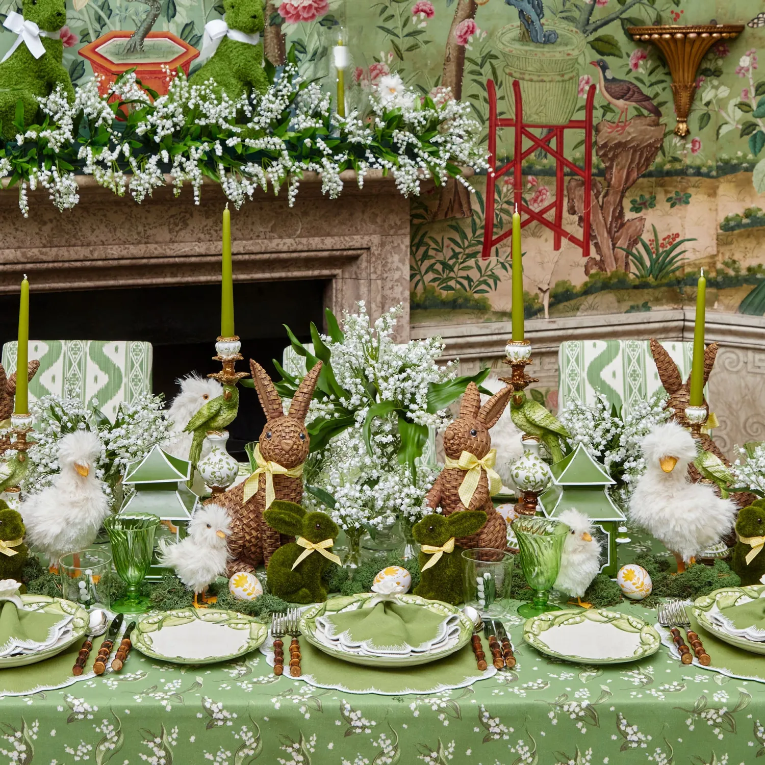 Mrs. Alice Fluffy Geese (Pair)< Spring Decorations