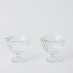 Mrs. Alice Fluted Glass Bowl (Pair)< Spring Decorations
