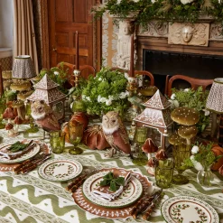 Mrs. Alice Forest Green Velvet Napkin Bows (Set of 4)< Napkin Rings & Bows | For The Chalet