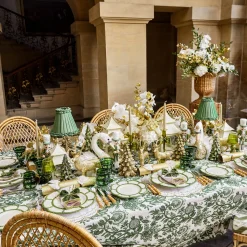 Mrs. Alice Forest Green Velvet Napkin Bows (Set of 4)< Napkin Rings & Bows | For The Chalet