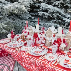 Mrs. Alice Frosted Gingerbread Townhouse (Medium)< Christmas Decorations