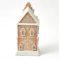 Mrs. Alice Frosted Gingerbread Townhouse (Medium)< Christmas Decorations