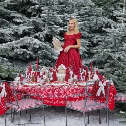 Mrs. Alice Frosted Gingerbread Townhouse (Medium)< Christmas Decorations