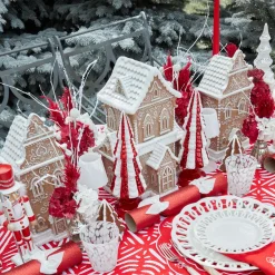 Mrs. Alice Frosted Gingerbread Townhouse (Medium)< Christmas Decorations