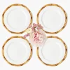 Mrs. Alice Geometric Bamboo Starter Plate (set of 4)< Starter Plates | Crockery Sets