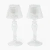 Mrs. Alice Glass Lantern Tea Light Holder (Pair) - 24cm< Summer Glassware | Summer Candleware