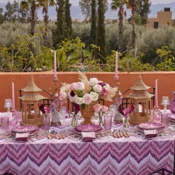 Mrs. Alice Glass Lantern Tea Light Holder Set< Summer Glassware | Summer Candleware