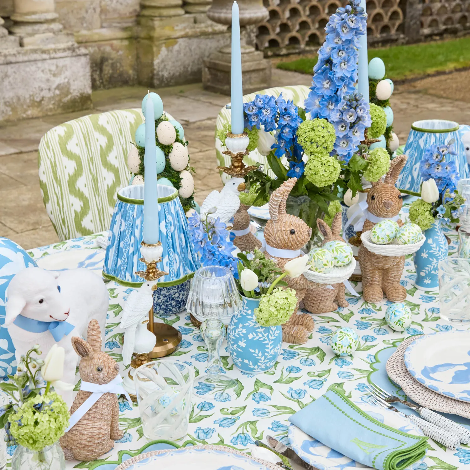 Mrs. Alice Glass Lantern Tea Light Holder Set< Summer Glassware | Summer Candleware