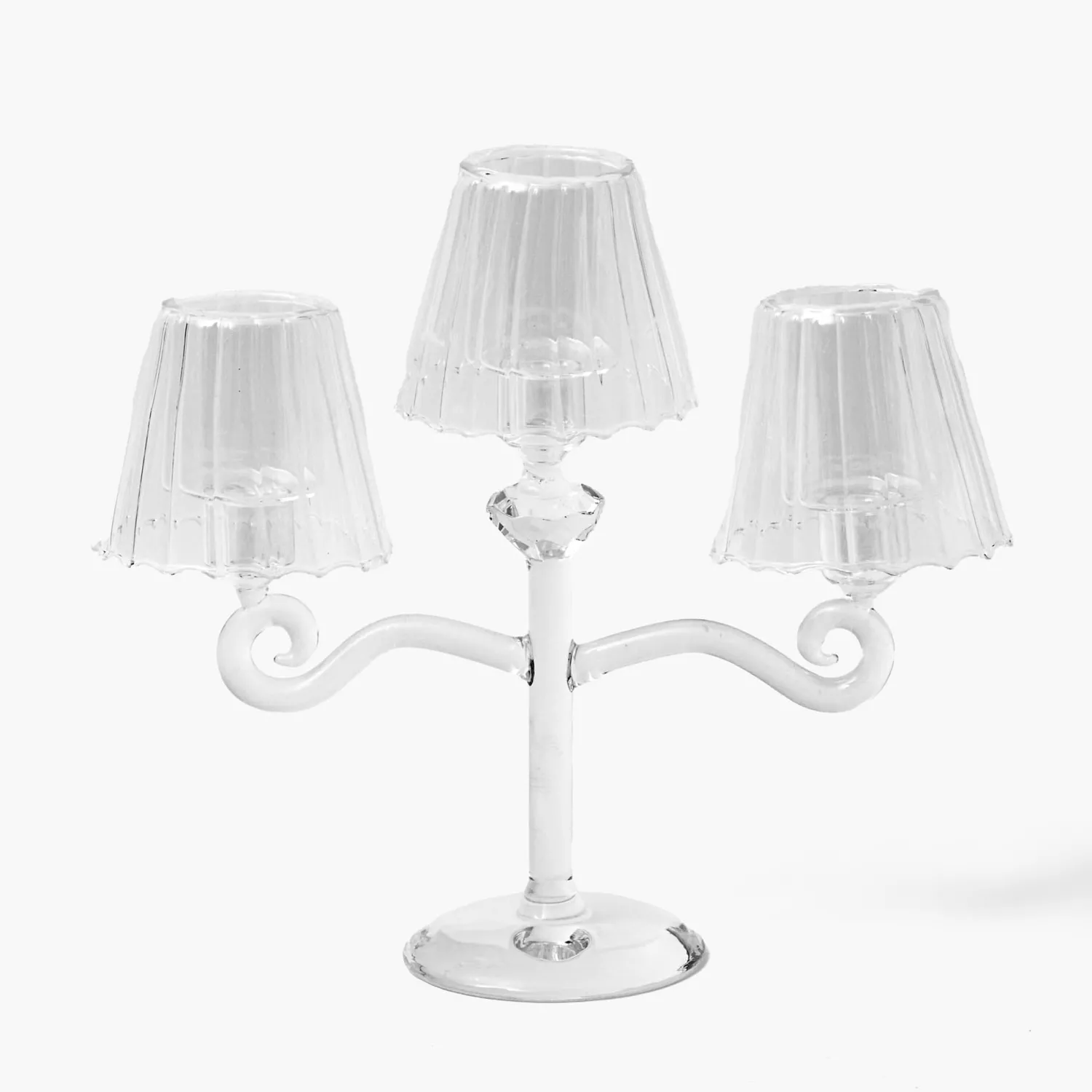 Mrs. Alice Glass Lantern Tealight Candleabra< Summer Candleware | Candle Holders