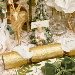 Mrs. Alice Gold Glitter Reindeer Family< Christmas Decorations