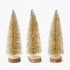 Mrs. Alice Gold Glitter Trees (Set of 3)< Christmas Decorations