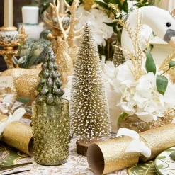 Mrs. Alice Gold Glitter Trees (Set of 3)< Christmas Decorations